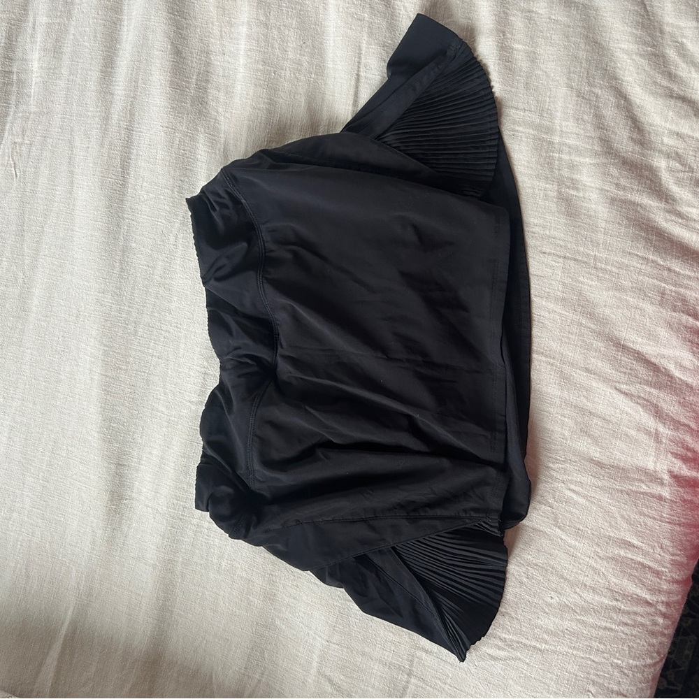 Black Lululemon Skort with Pleated Sides